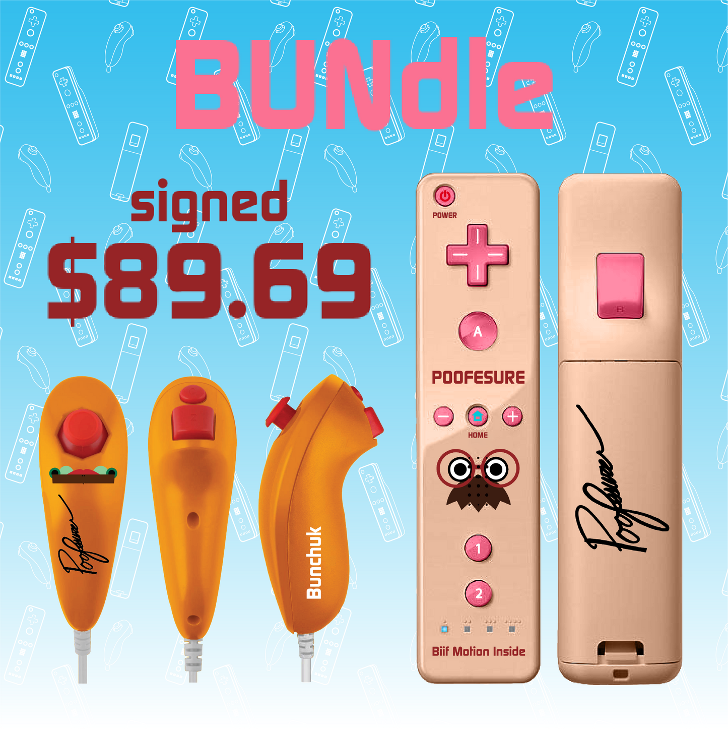 The DUDII BUNdle - SIGNED Dudiimote and a Bunchuk